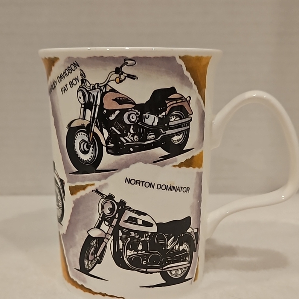 Roy Kirkham Vintage 2007 Vincent Nostalgia Motorcycle Black Shadow Coffee Mug
